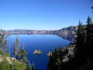 Crater lake--blurry